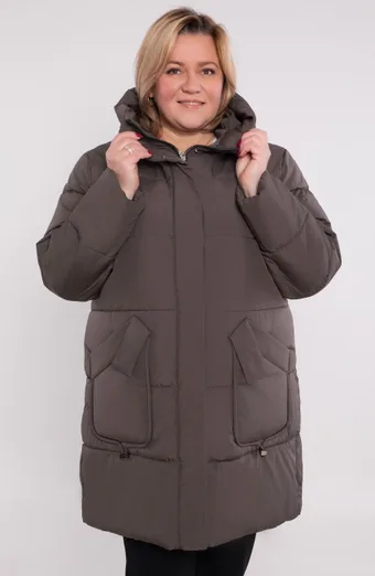 Giacca invernale marrone chiaro