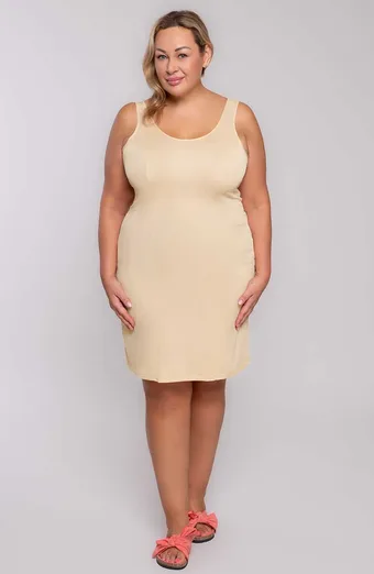 Sottoveste beige liscia Mewa