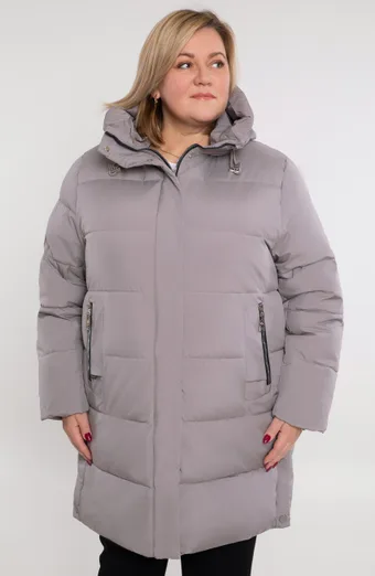 Giacca invernale grigio chiaro