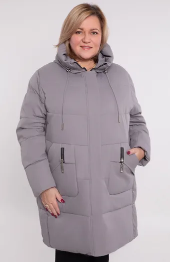 Giacca invernale grigio chiaro