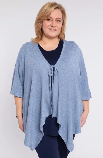 Maglione azzurro con tasca