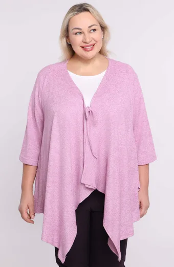 Maglione rosa con tasca