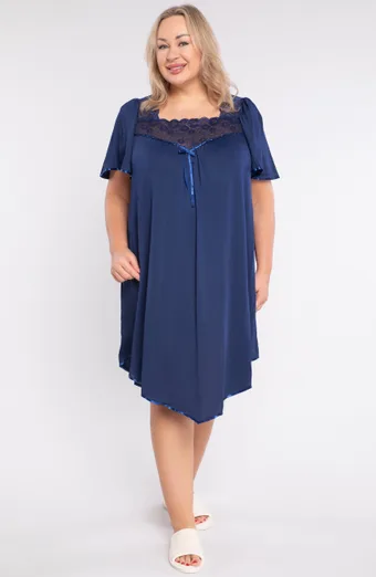 camicia da notte Mewa blu navy