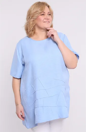 Tunica di lino blu