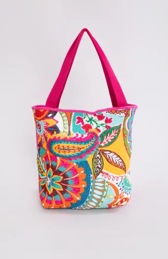 Borsa a fantasia rosa