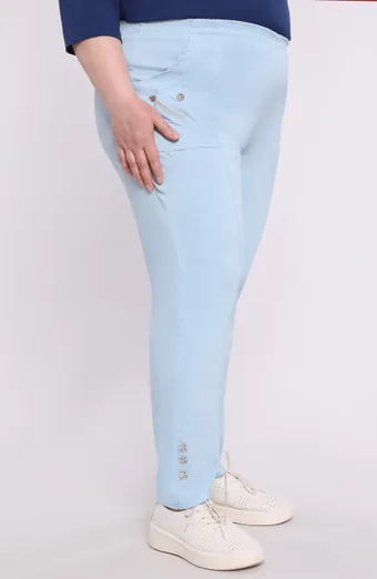 Pantaloni lunghi blu con tasche