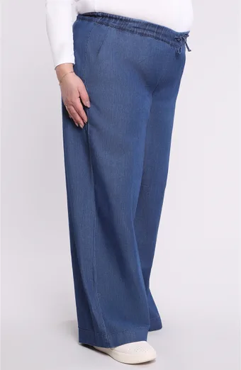 Pantaloni in cotone con coulisse