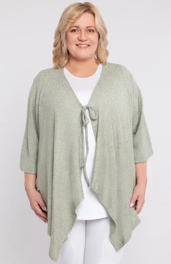 Maglione verde chiaro con tasca