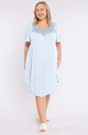 Mewa camicia da notte azzurra