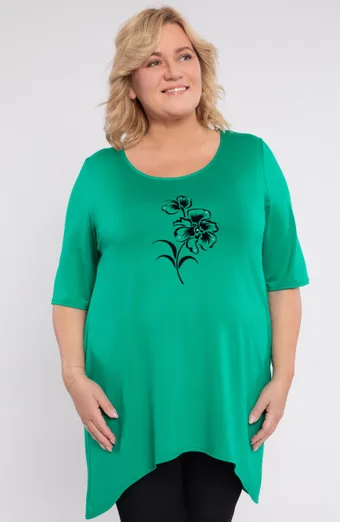 Tunica stampata verde