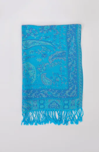 Sciarpa fantasia blu