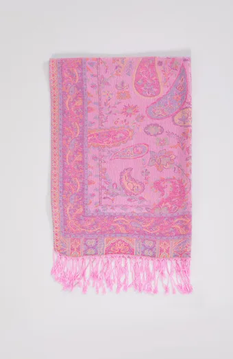 Sciarpa fantasia rosa chiaro