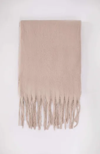 Sciarpa calda beige