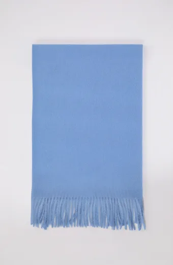 Sciarpa di lana azzurra