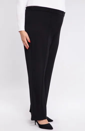 Eleganti pantaloni neri lisci