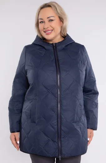 Giacca trapuntata blu navy