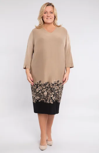 Abito abito floreale beige