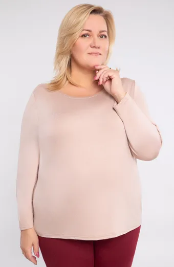 Blusa beige semplice