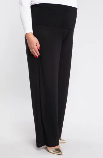 Pantaloni neri con cintura snellente