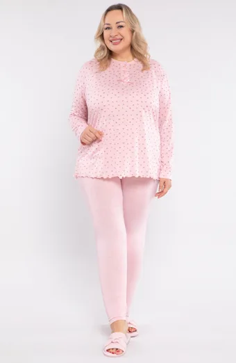 pigiama rosa con piccoli fiori