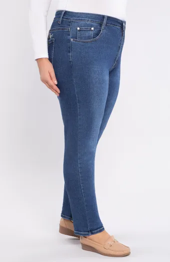 Jeans con ricamo sulla tasca