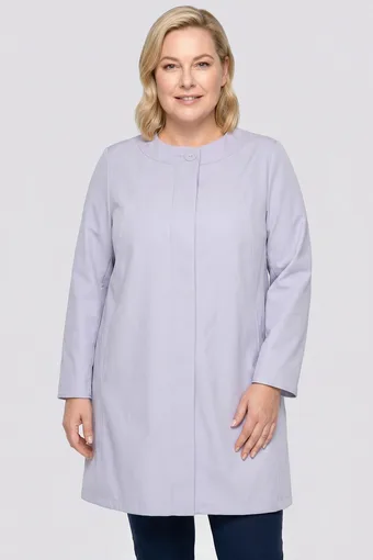 Elegante cappotto grigio chiaro