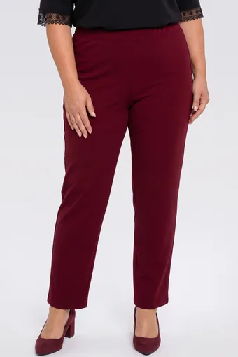 Pantaloni eleganti bordeaux