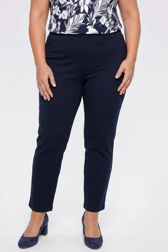 Pantaloni dritti blu navy