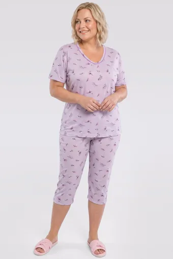 pigiama floreale viola chiaro