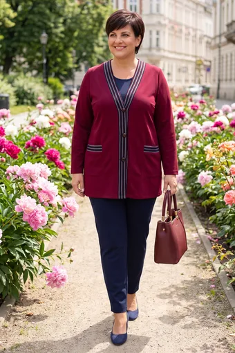 cardigan bordeaux a cinture blu navy e grigie