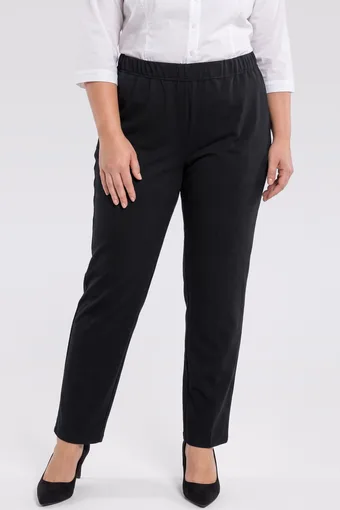 Pantaloni grigi a pois