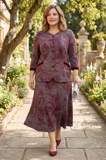 Set di motivi astratti bordeaux e grigi