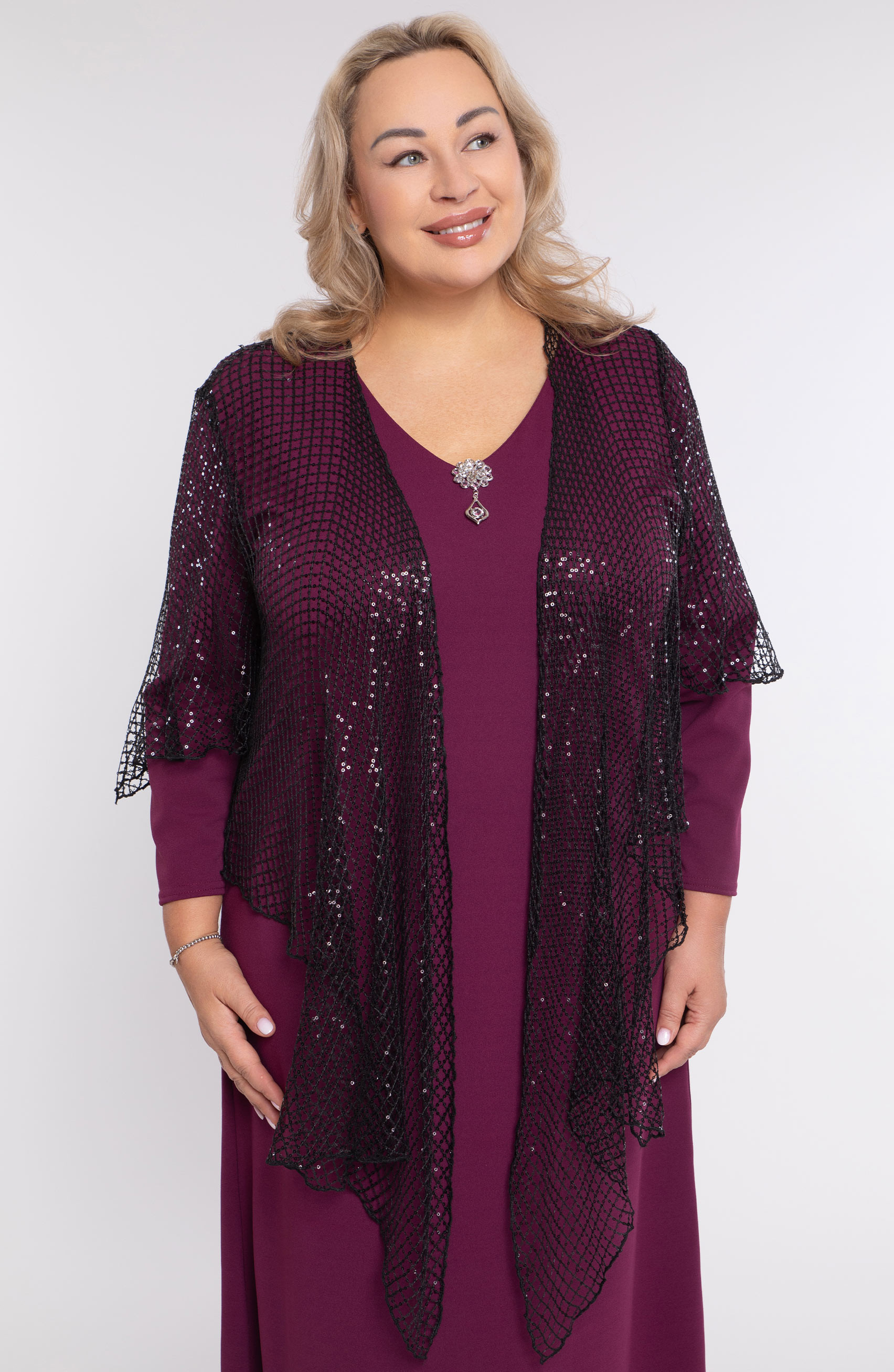 Bolero nero con paillettes