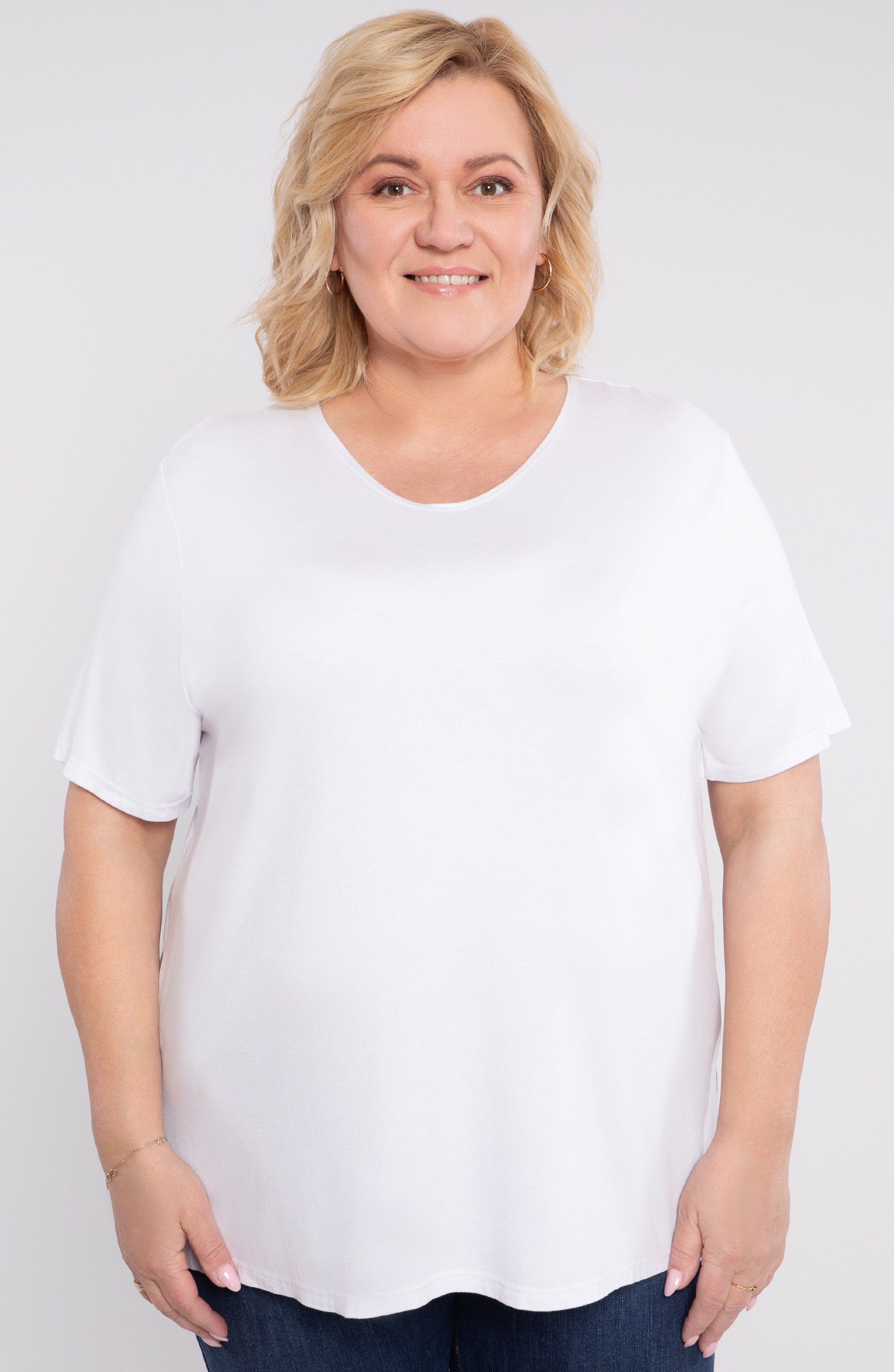 camicetta bianca in maglia
