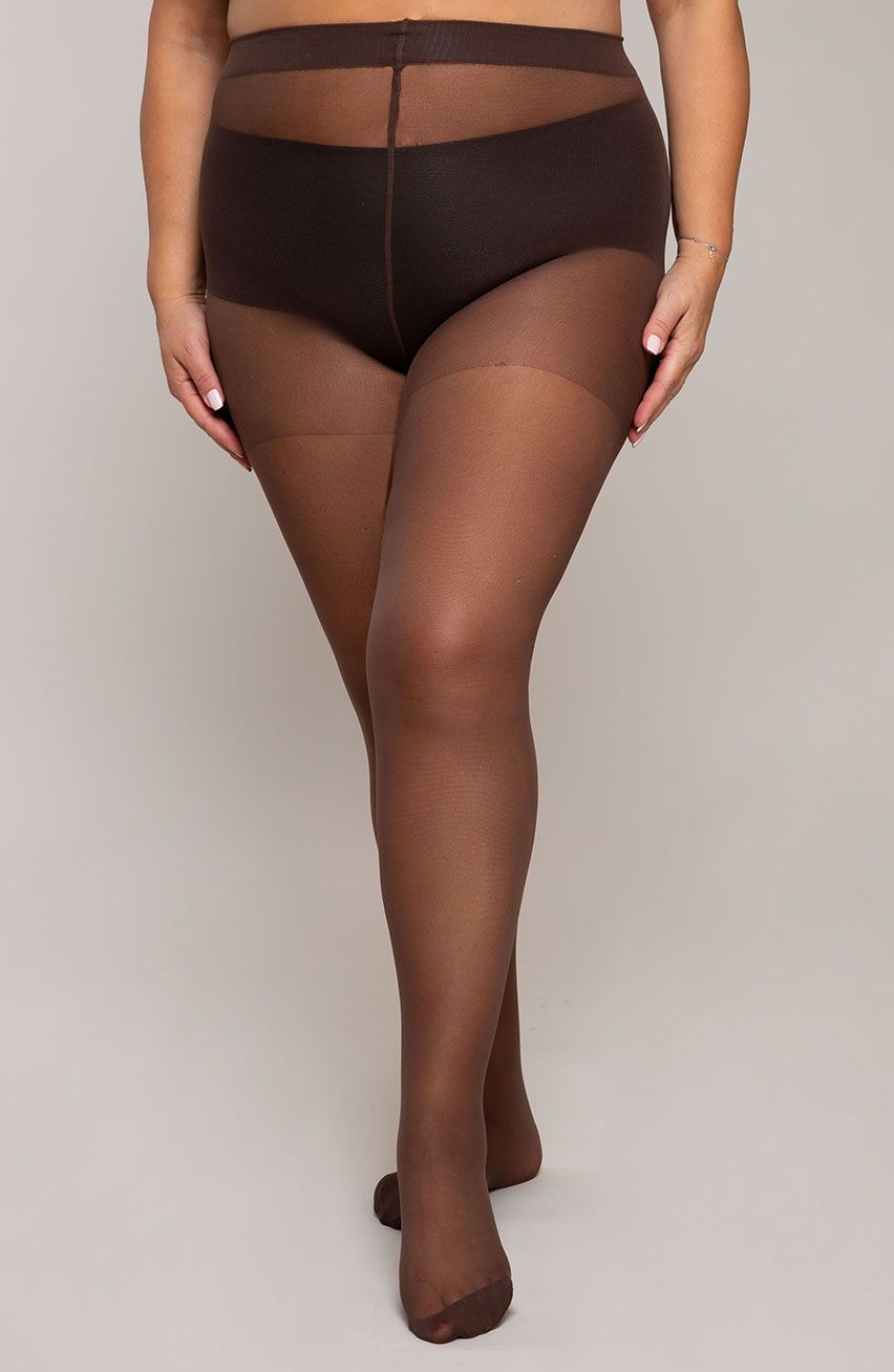 Collant colore marrone 30 DEN Ribessa