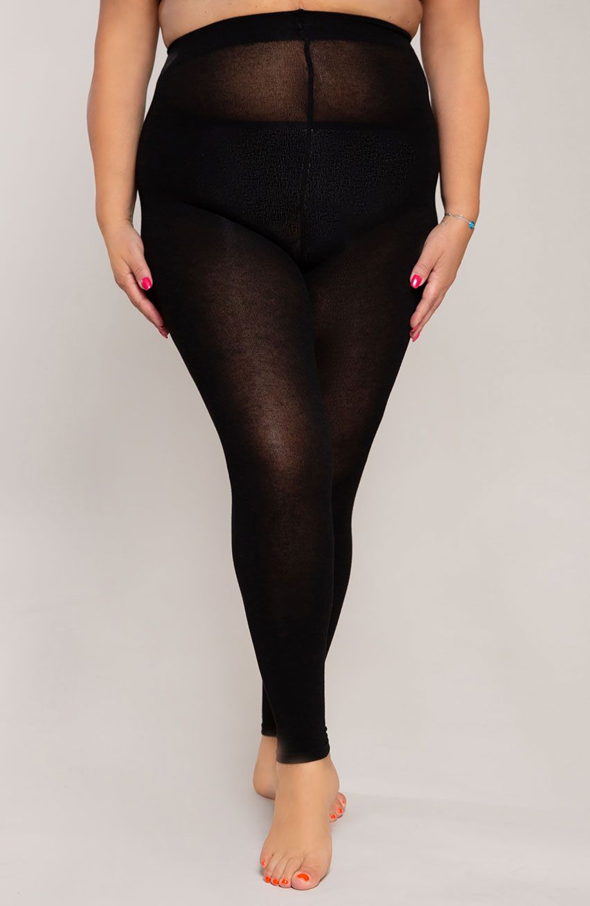 Leggings Ribessa in cashmere nero