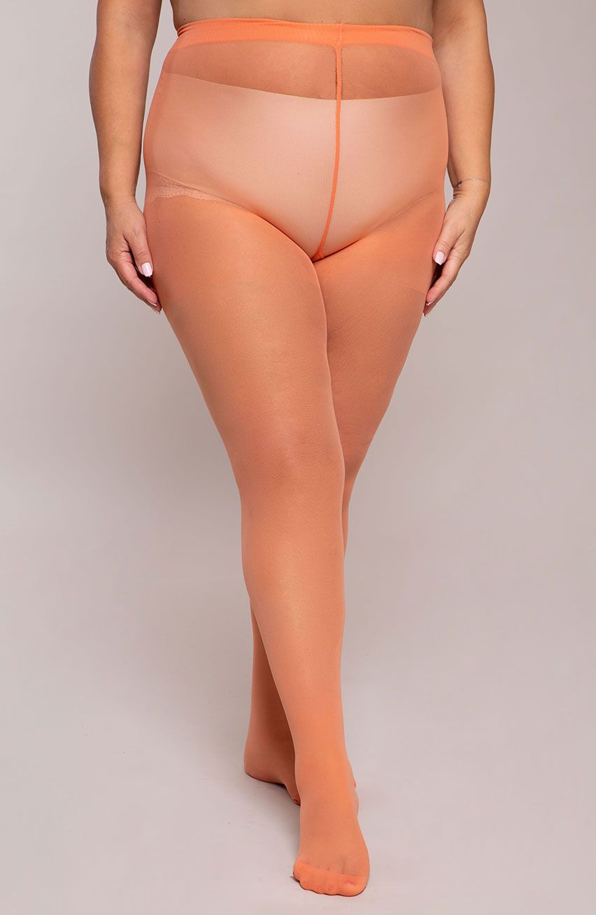 Collant color corallo 30 DEN Ribessa