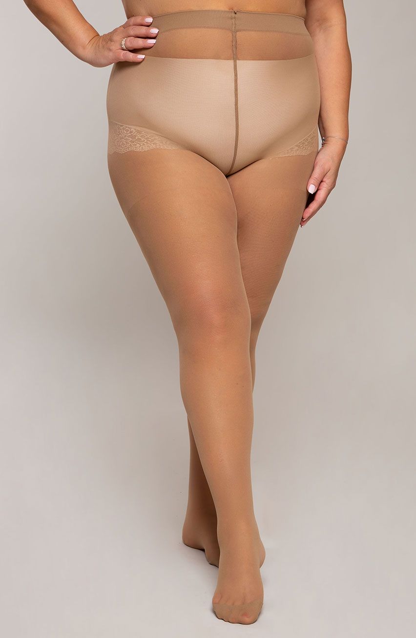 Collant beige medio 30 DEN Ribessa