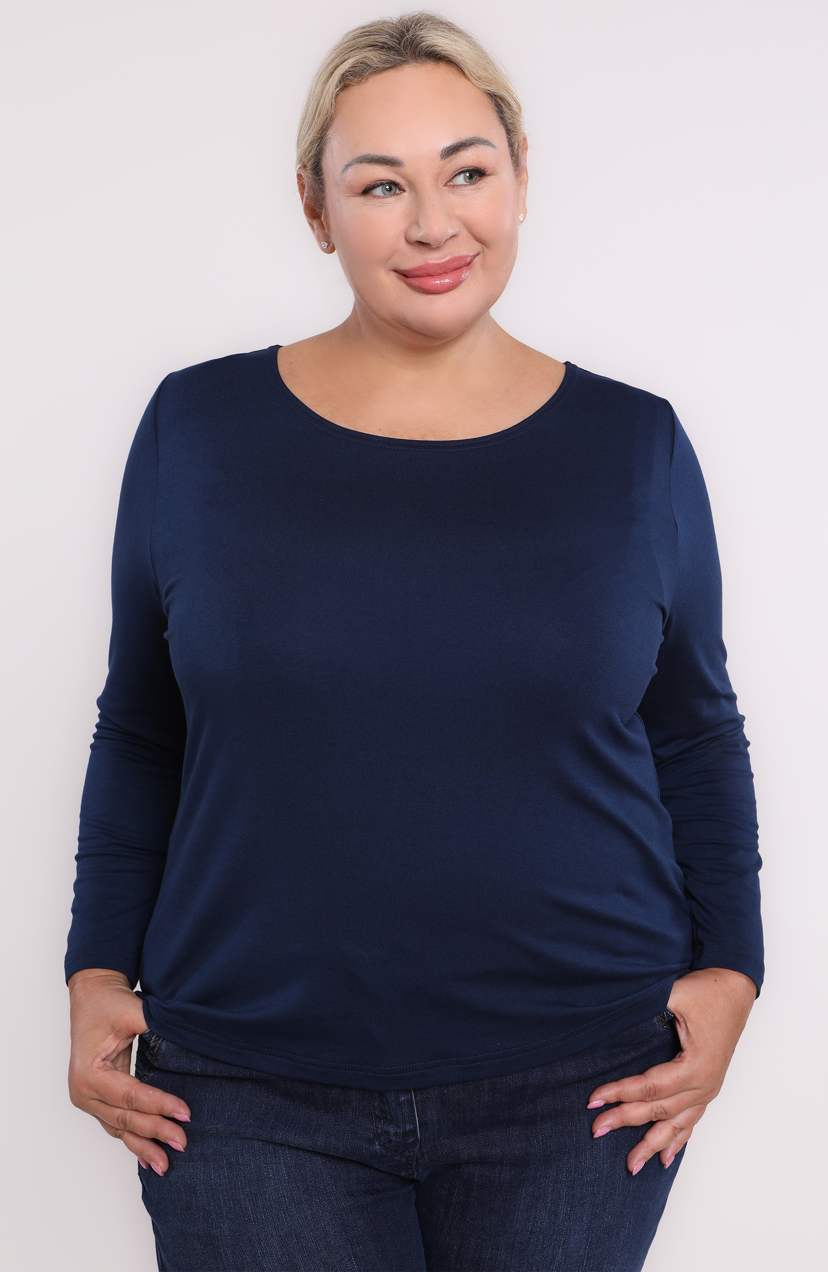 Camicetta blu navy semplice