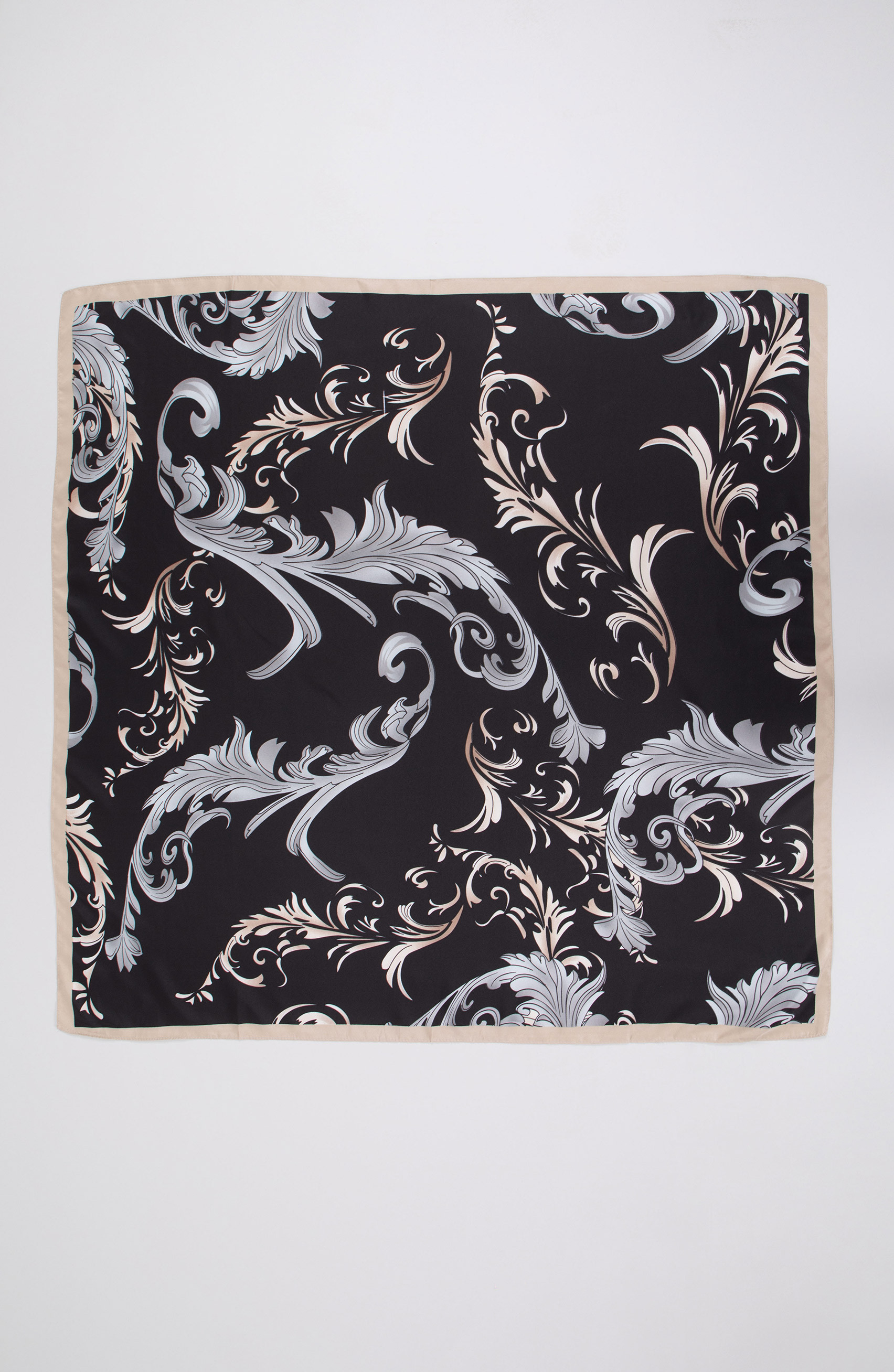Foulard grigia a fantasia