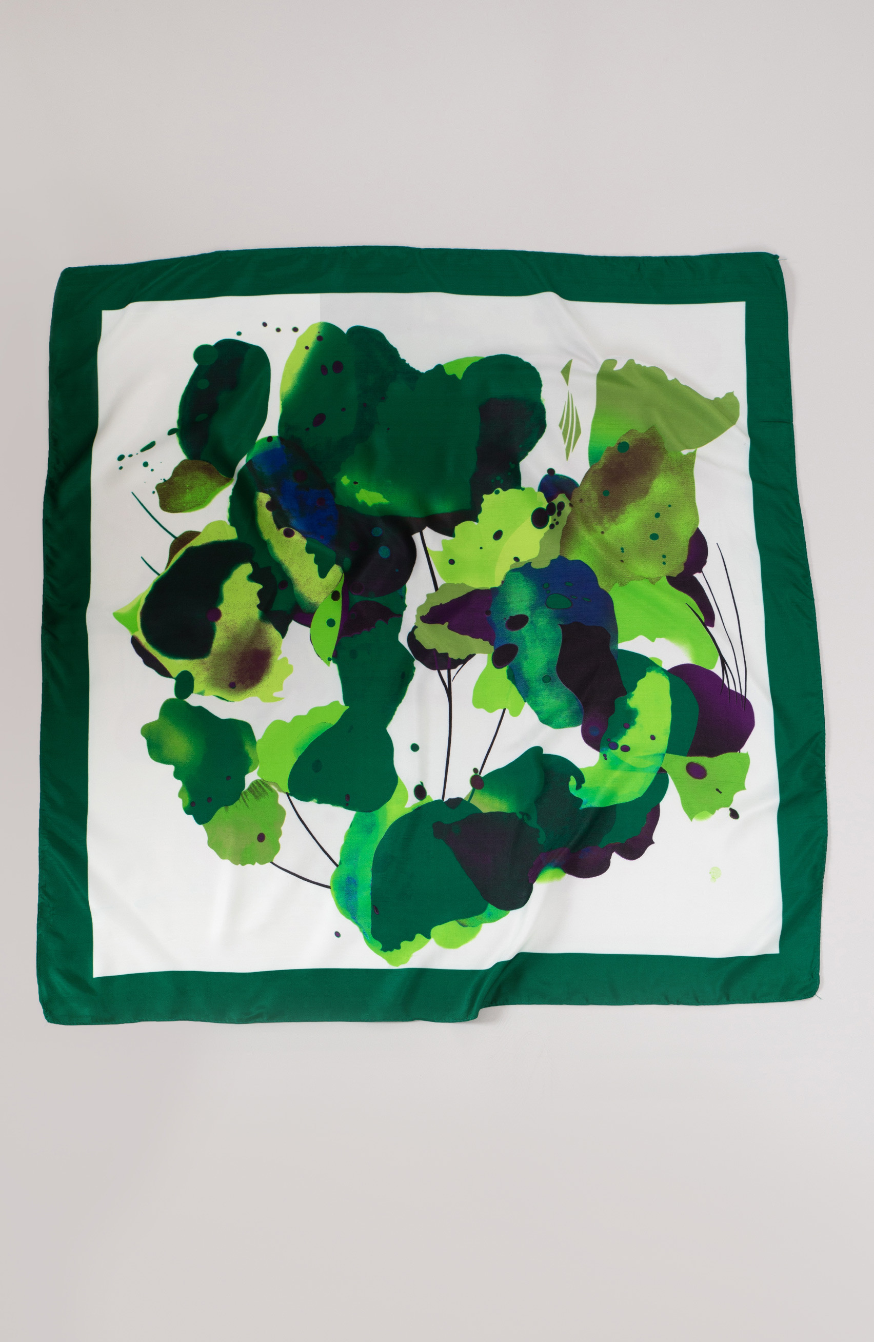 Foulard fantasia verde