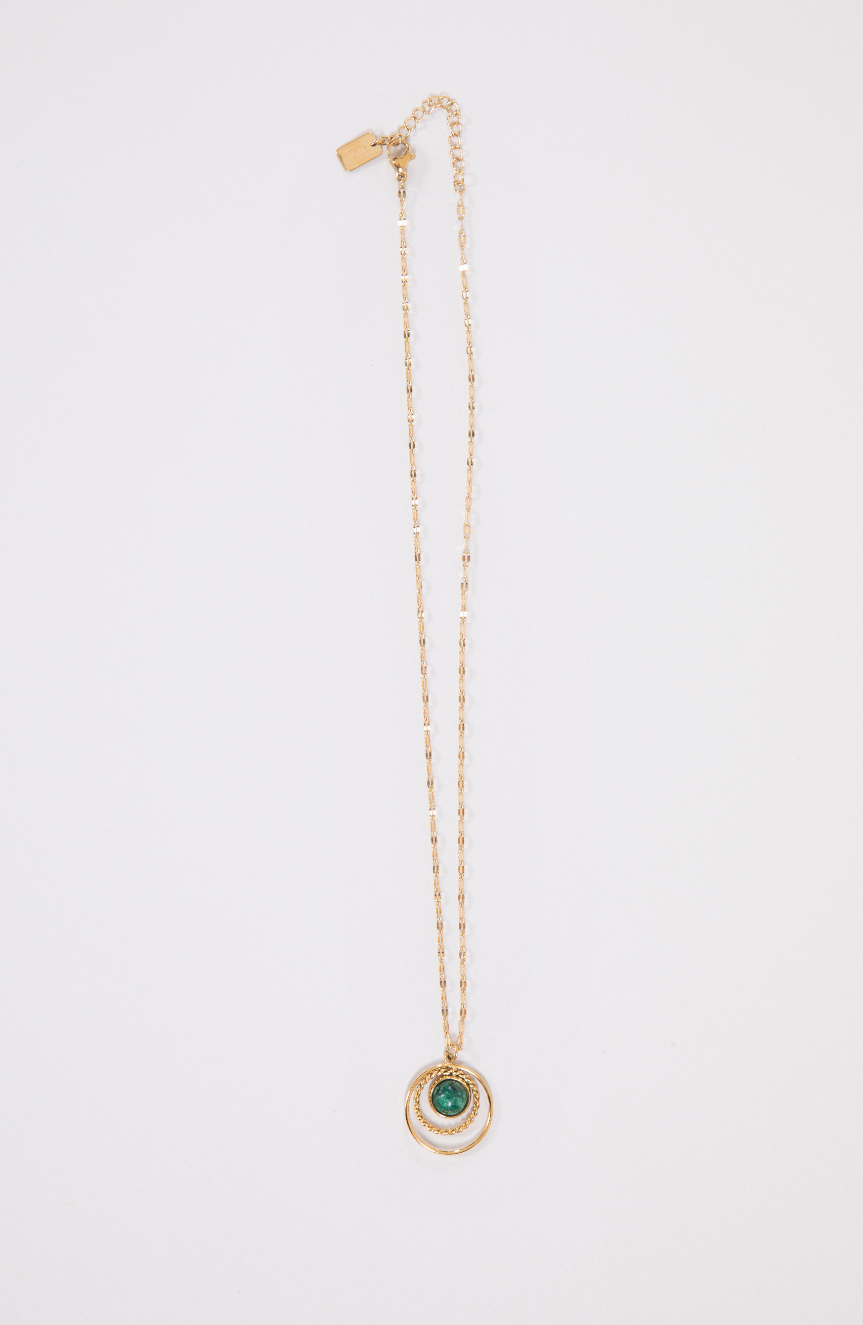 Collana di pietra verde