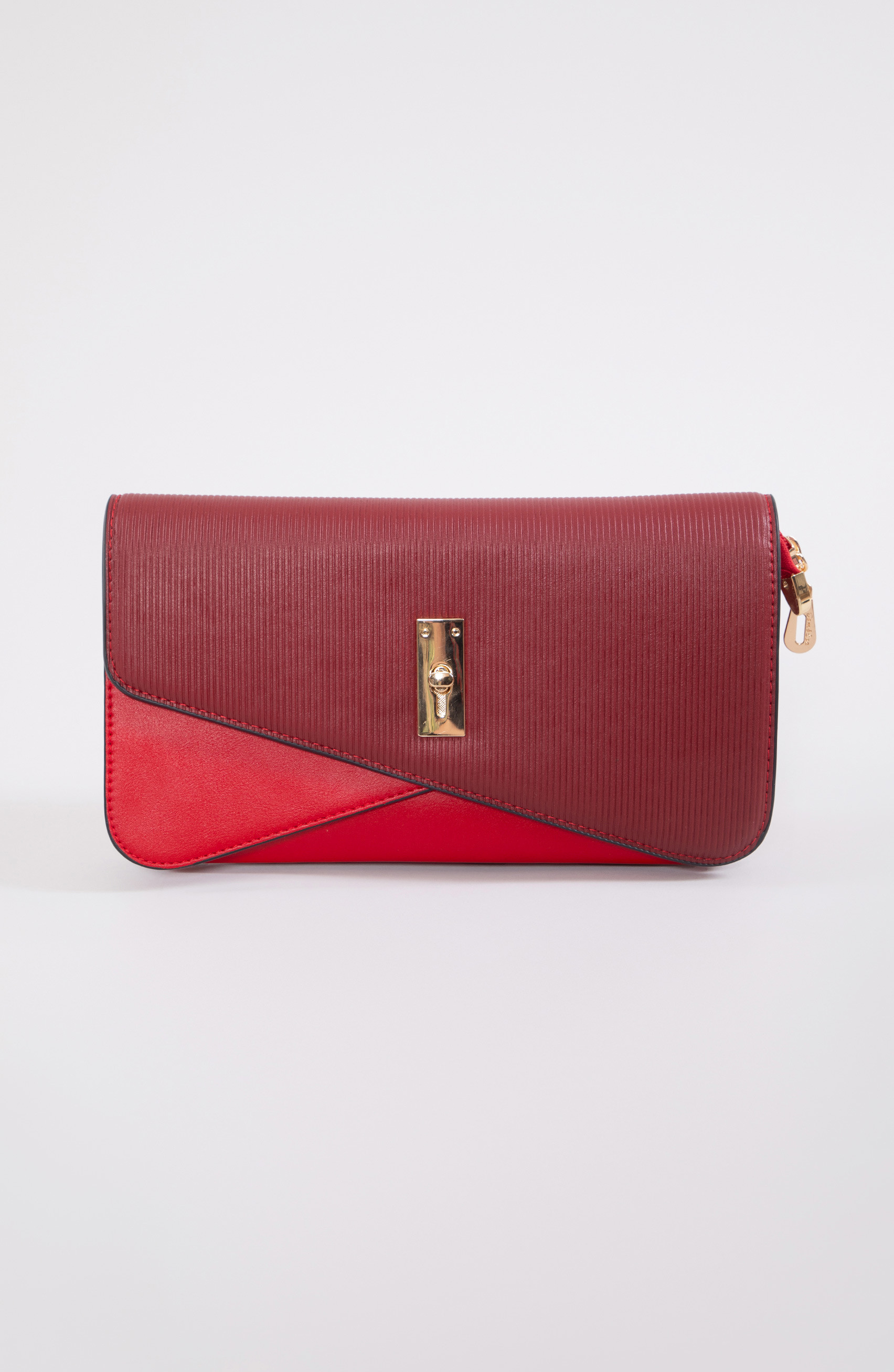 Borsa piccola rossa e bordeaux