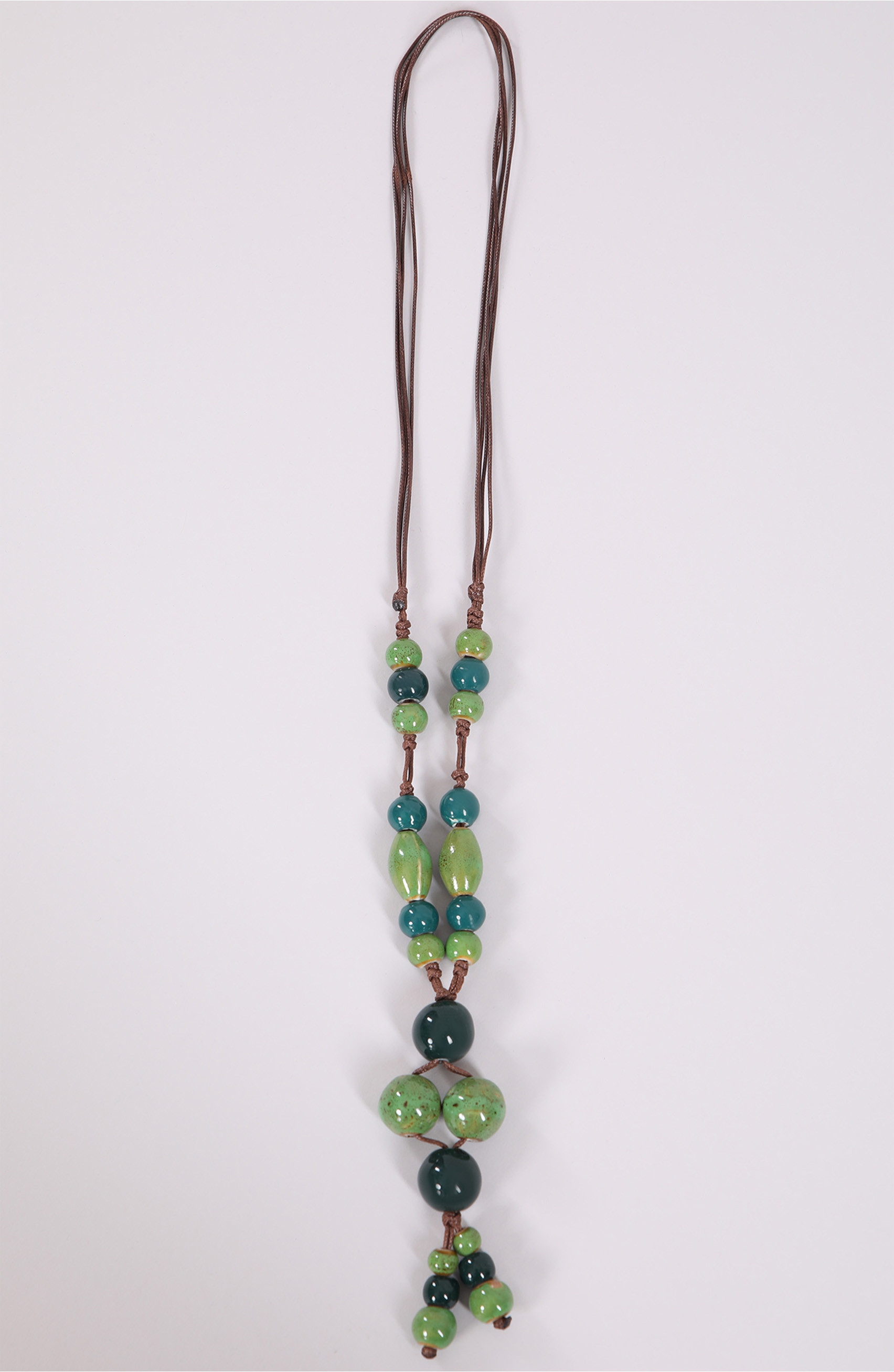 collana in ceramica verde
