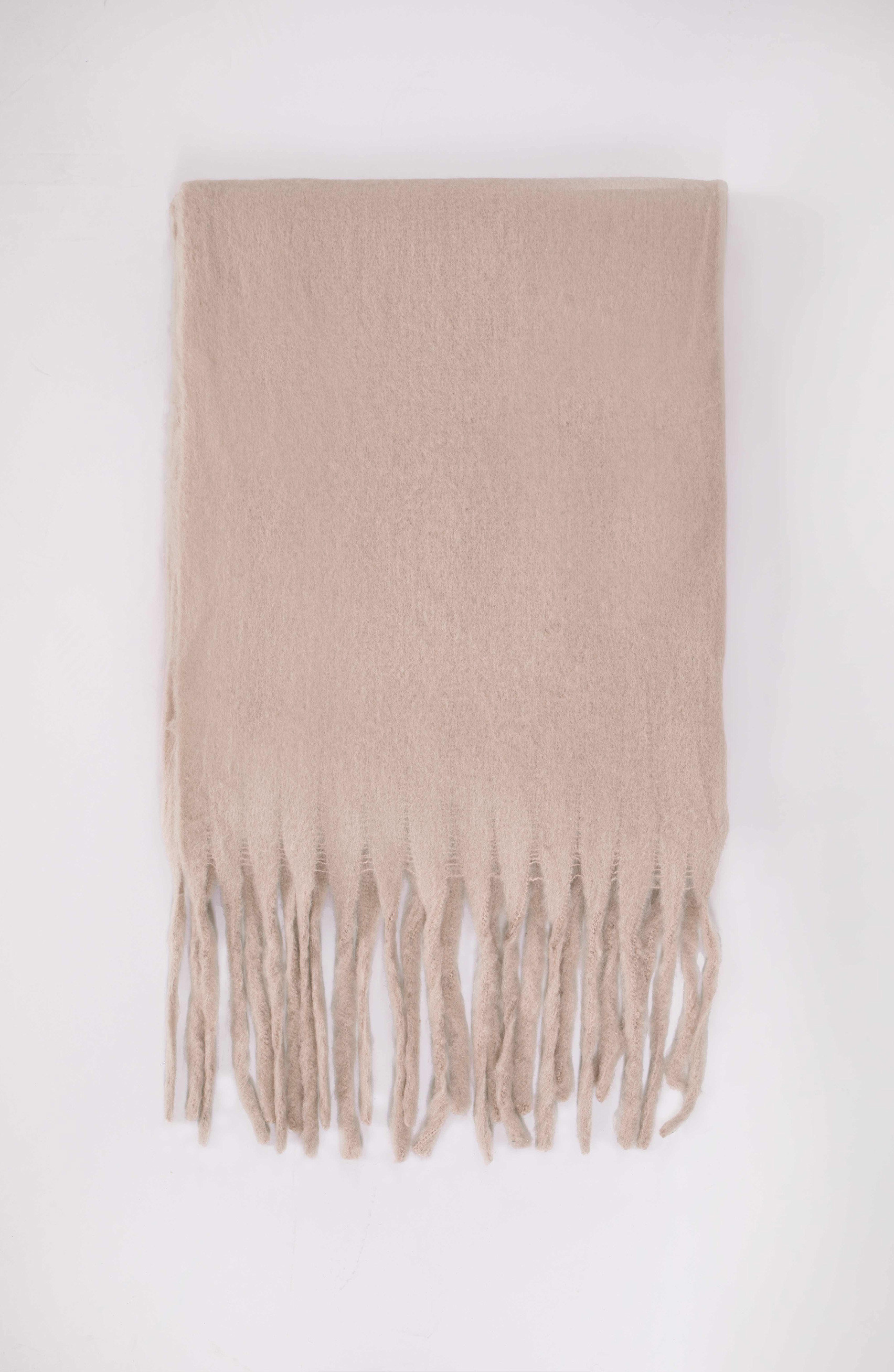 Sciarpa calda beige
