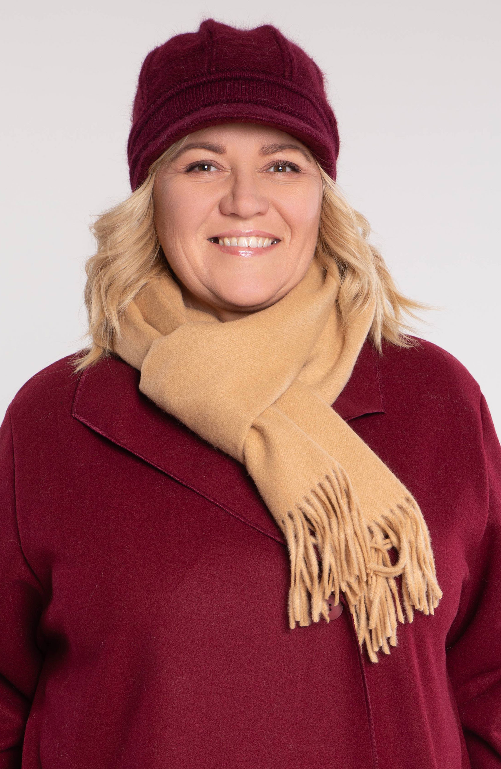 Cappellino da baseball bordeaux