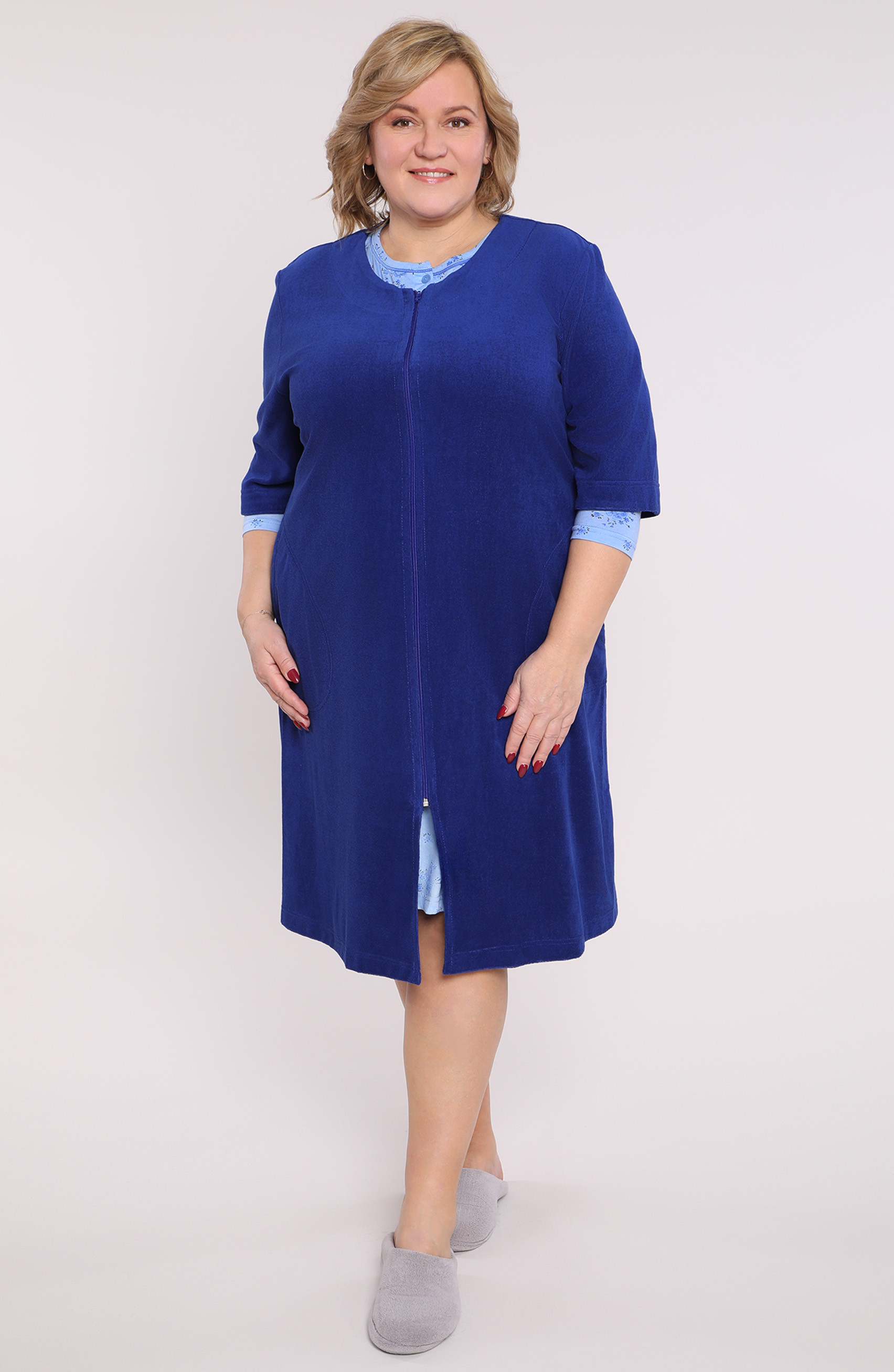 Vestaglia blu fiordaliso