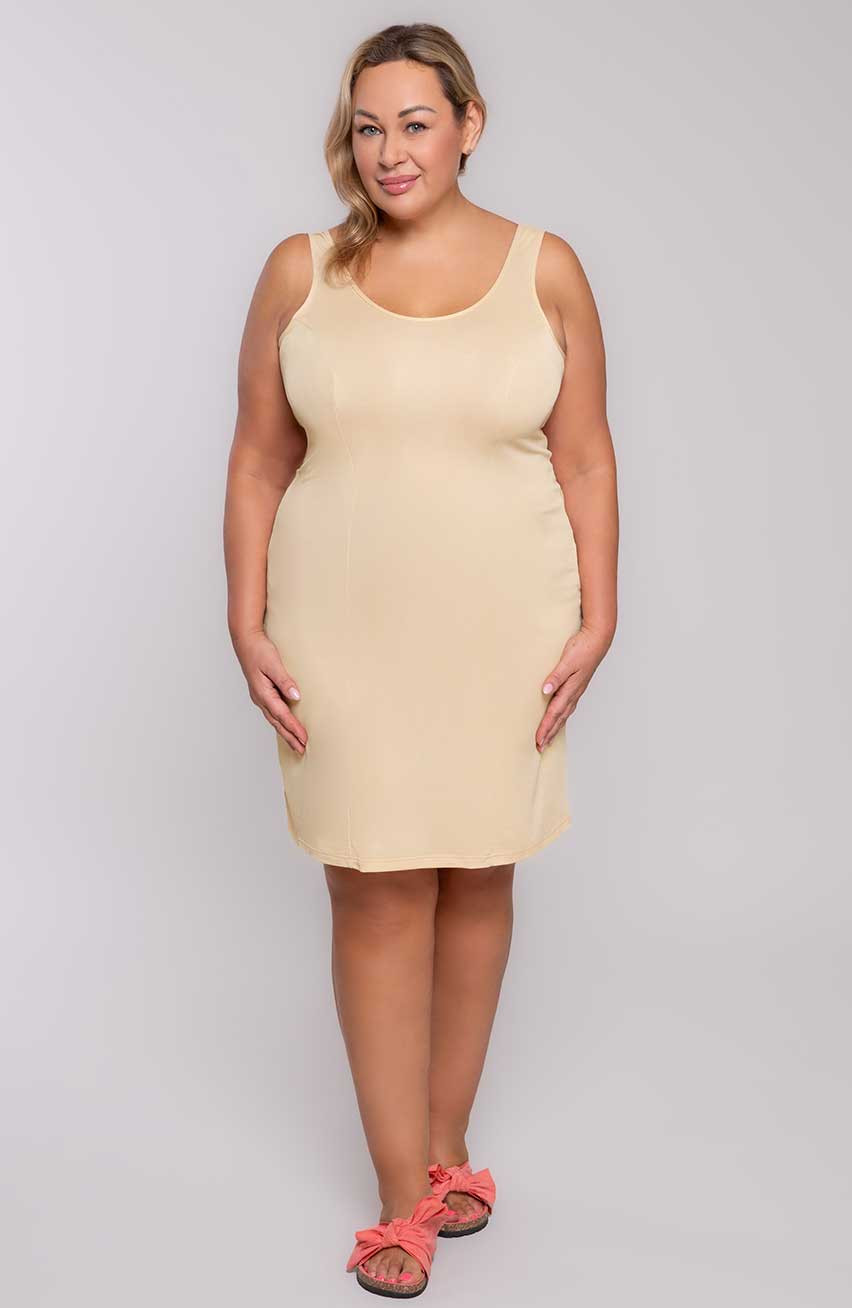 Sottoveste beige liscia Mewa