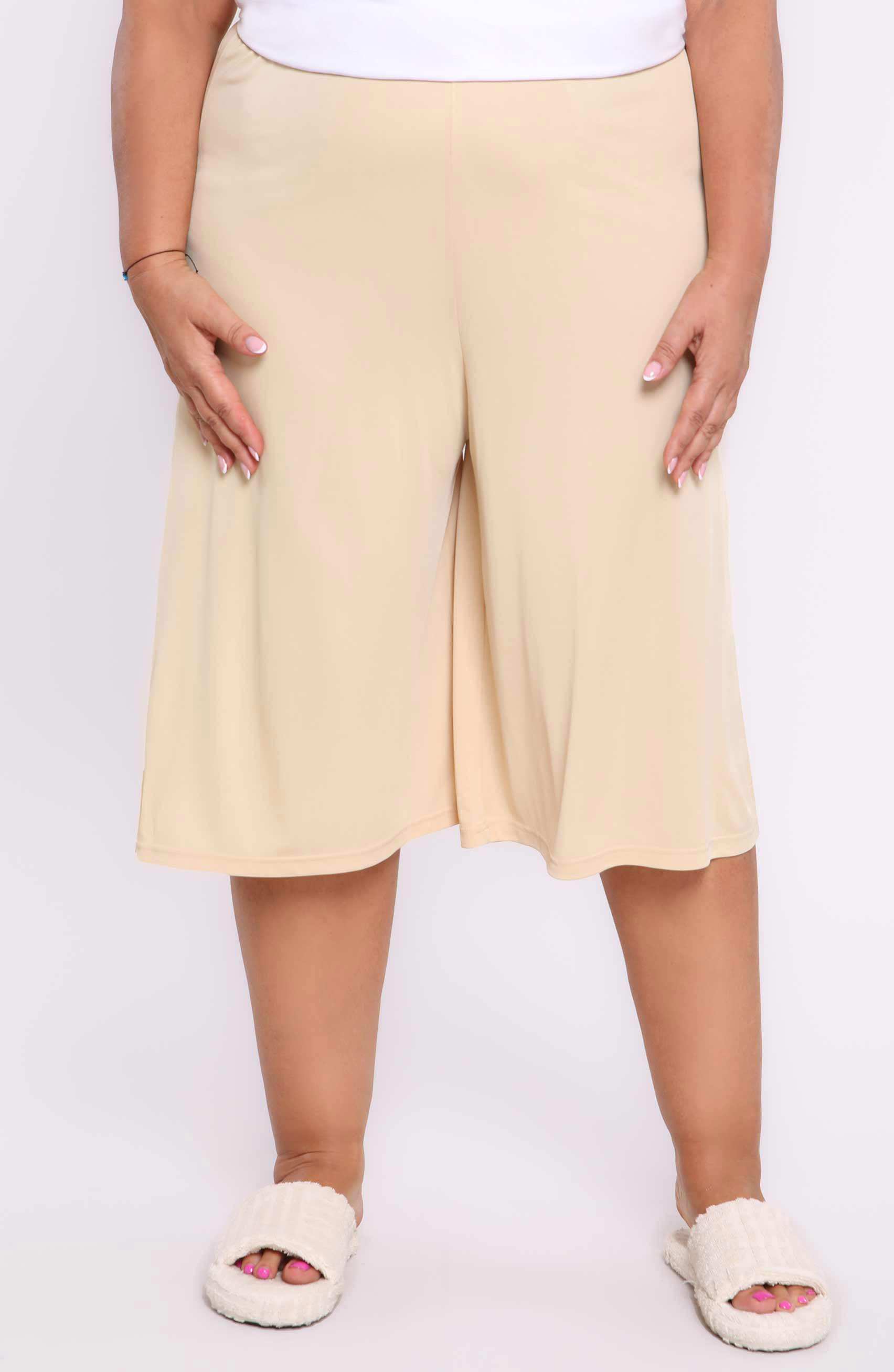 Pantaloni a mezza gonna beige Mewa
