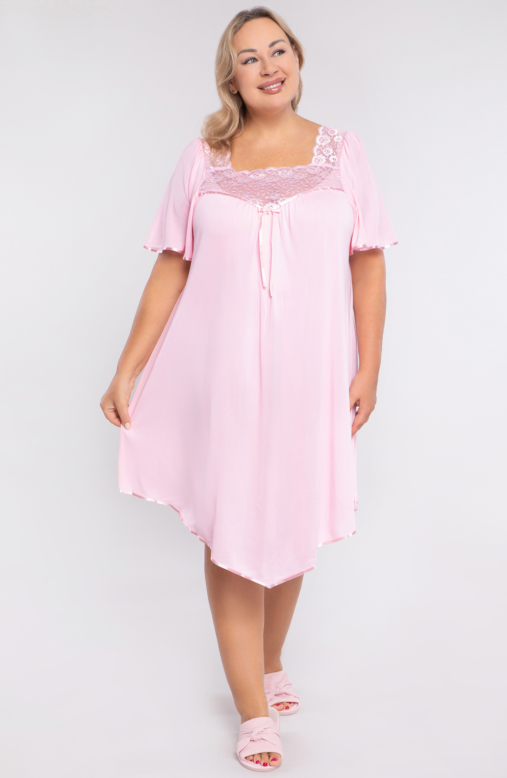 Camicia da notte rosa Mewa Gabbiano
